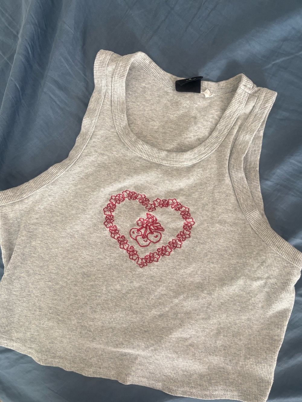 Pacsun Cherry heart Tank top